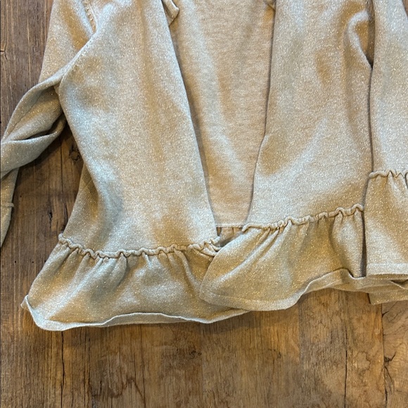 Lilly Pulitzer Gold Ruffle Sweater - Picture 5 of 5